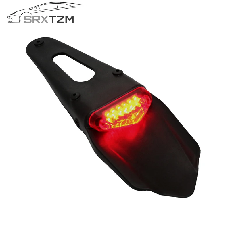 SRXTZM Triclicks 20 Вт красный прозрачный мотоциклетный задний фонарь для эндуро
