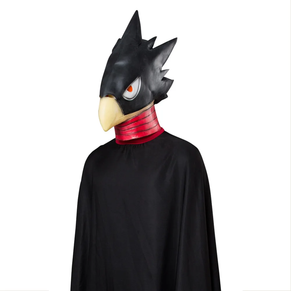Мой герой Academia Boku без Tokoyami Fumikage маска орла с плащ костюм для косплея Наряд полный