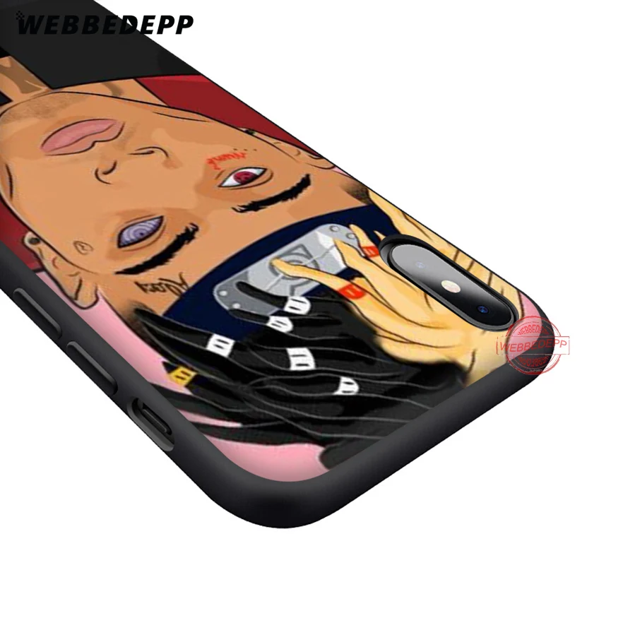 WEBBEDEPP Xxxtentacion модный мягкий силиконовый чехол для iPhone 8 7 6S 6 Plus 11 Pro XS Max XR X 5 |