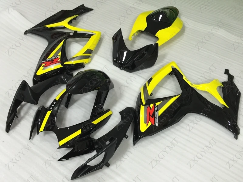 Набор для всего тела GSX R 600 2006 - 2007 K6 черного желтого цвета Обтекатели 750 06 обвесы GSXR