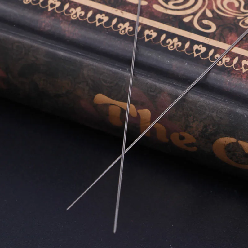 Игольчатые иглы для бисероплетения с большими глазами 10 шт. нитка шнур ювелирных