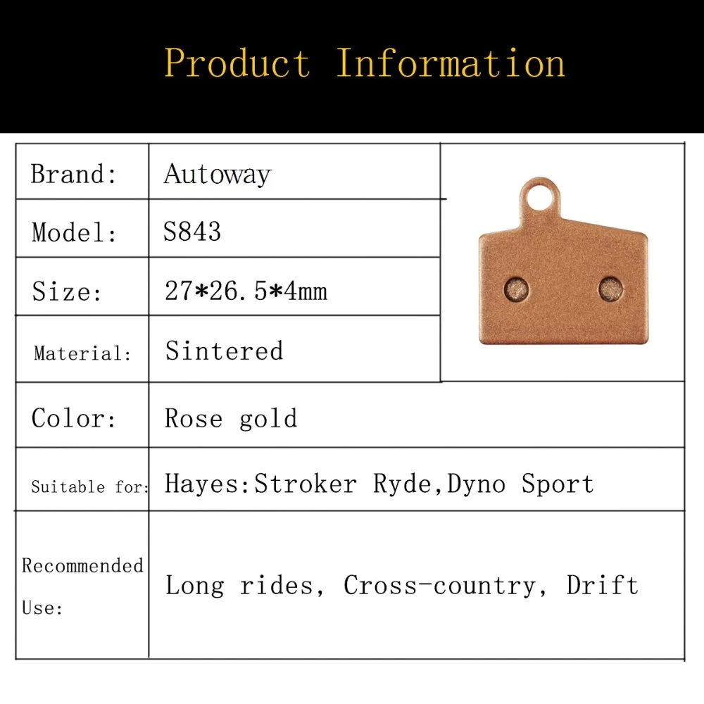 Bicycle Hydraulic Disc Brake Pads For Hayes Stroker Ryde Dyno Sport Mountain Bike Sintered Parts 2 Pairs | Спорт и развлечения