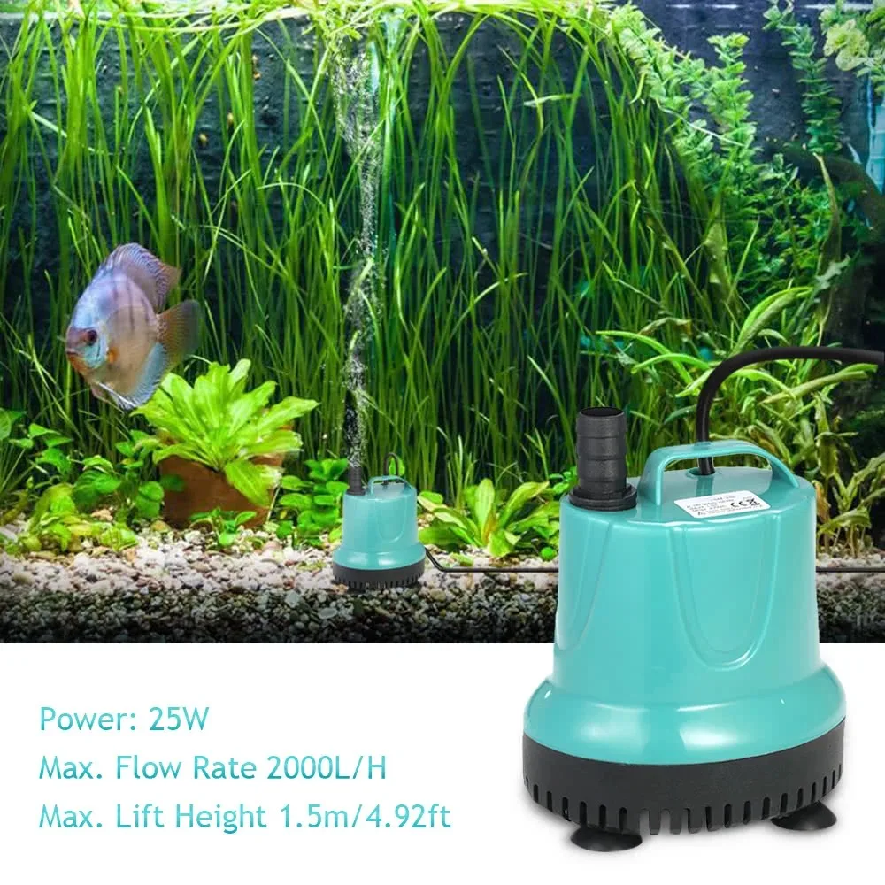 2000л/ч 25 Вт погружной водяной насос мини фонтан для аквариума водоема садов