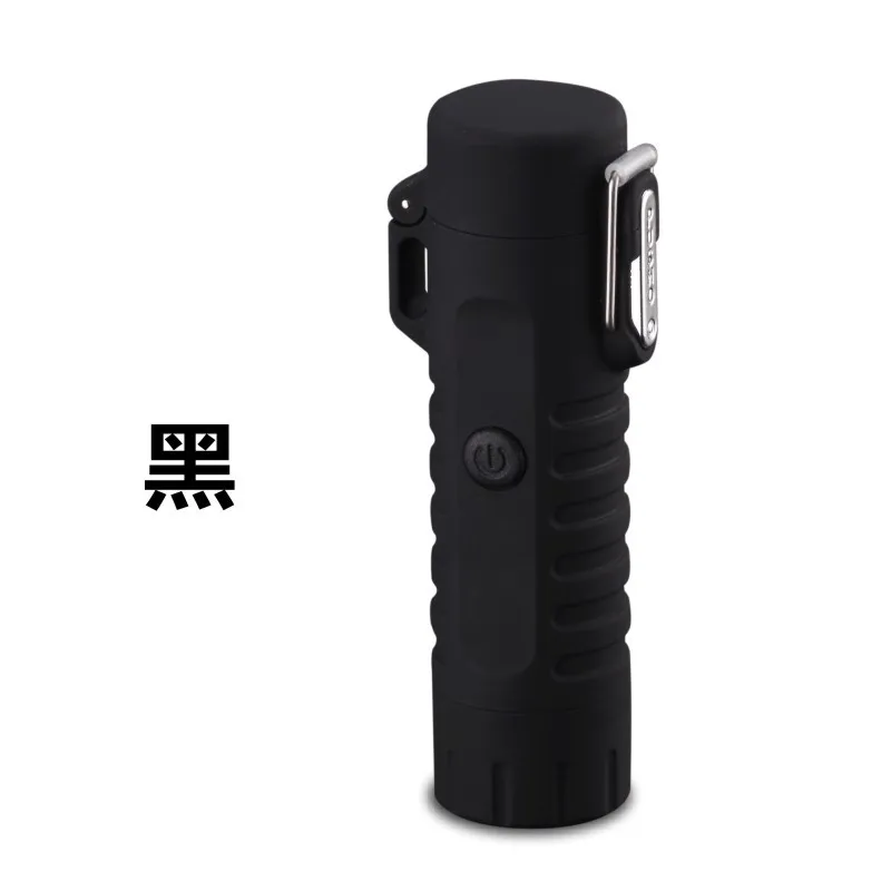 1 Водонепроницаемая USB плазменная Зажигалка двойная дуга для наружного кемпинга Спортивная Электронная зажигалка для курения ветрозащитные зажигалки - Цвет: 1