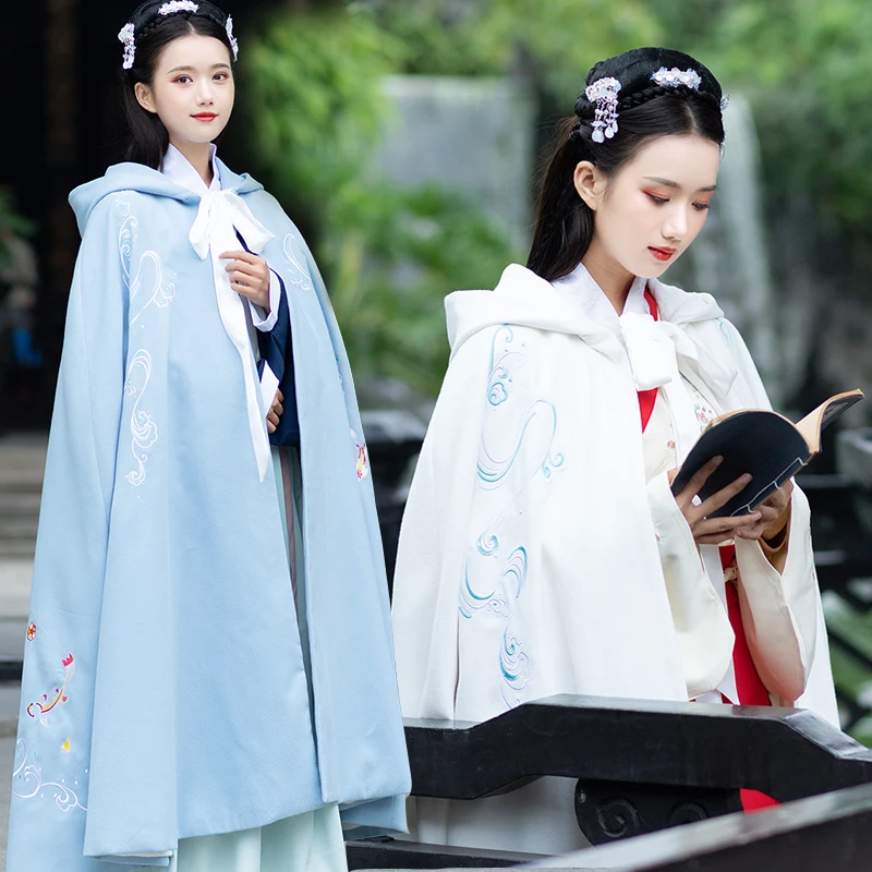 Женская/Женская осенне зимняя накидка Hanfu в китайском стиле 3 цвета китайское