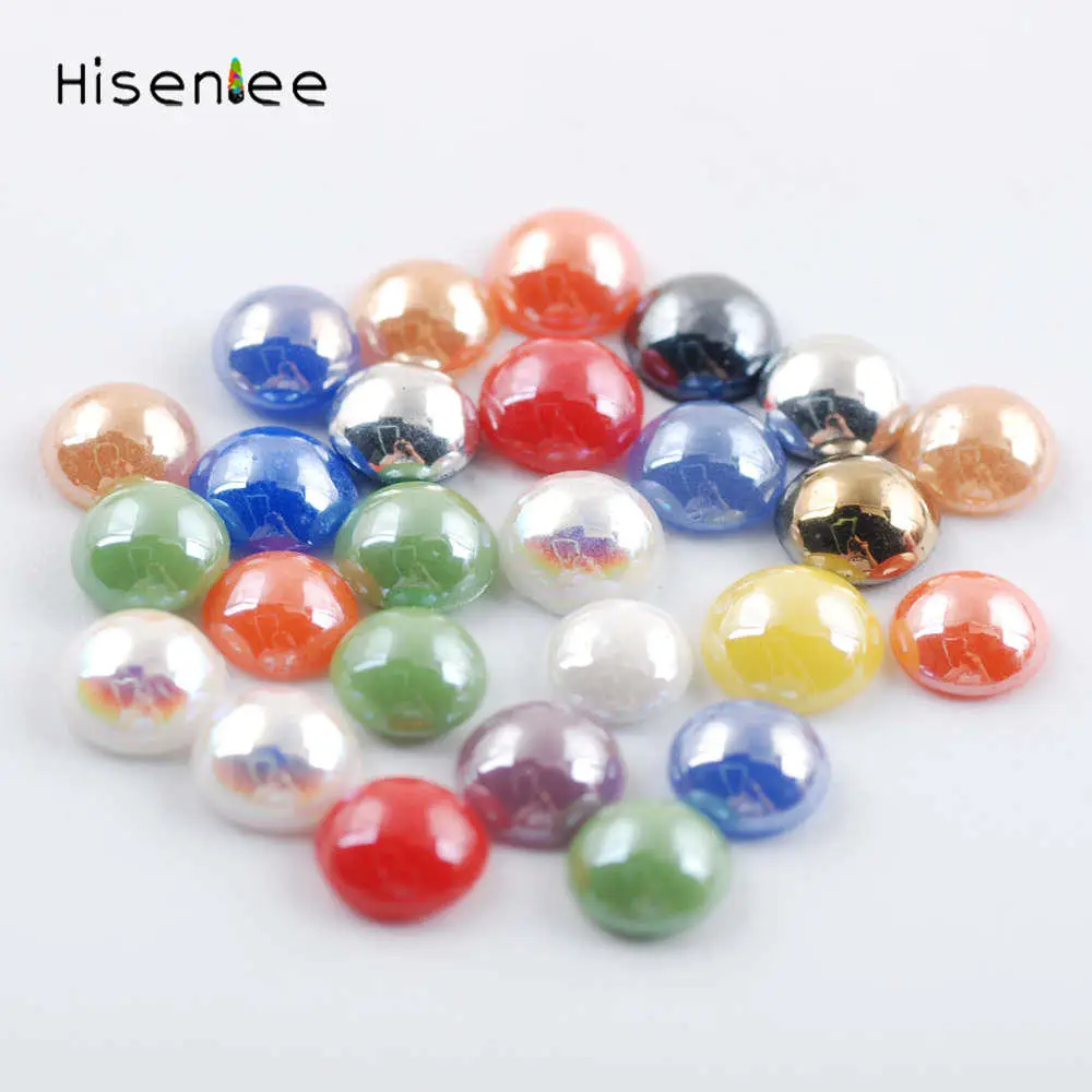 Black Ceramic Dome Studs Hot fix Flatback Rhinestones Hotfix Stone Heat Transfer Design Top quality hotfix Rhinestone 6MM
