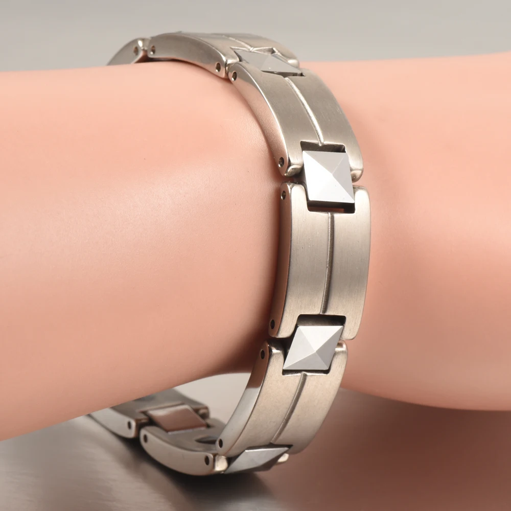 Wollet Jewelry энергетический мужской женский германиевый чистый титановый браслет
