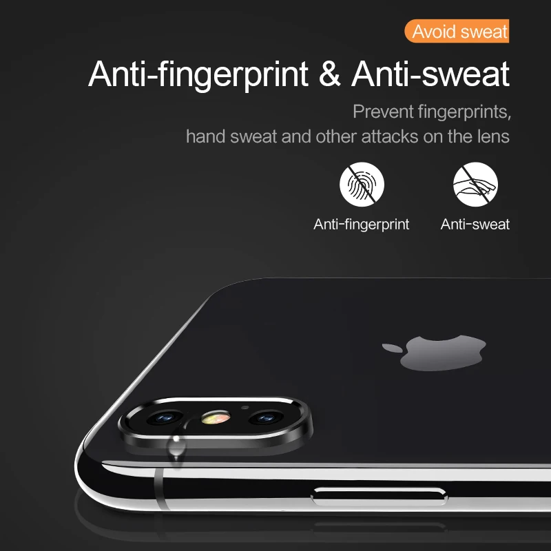 USAMS кольцо для объектива протектор iPhone X Алюминиевый материал защита круг чехол
