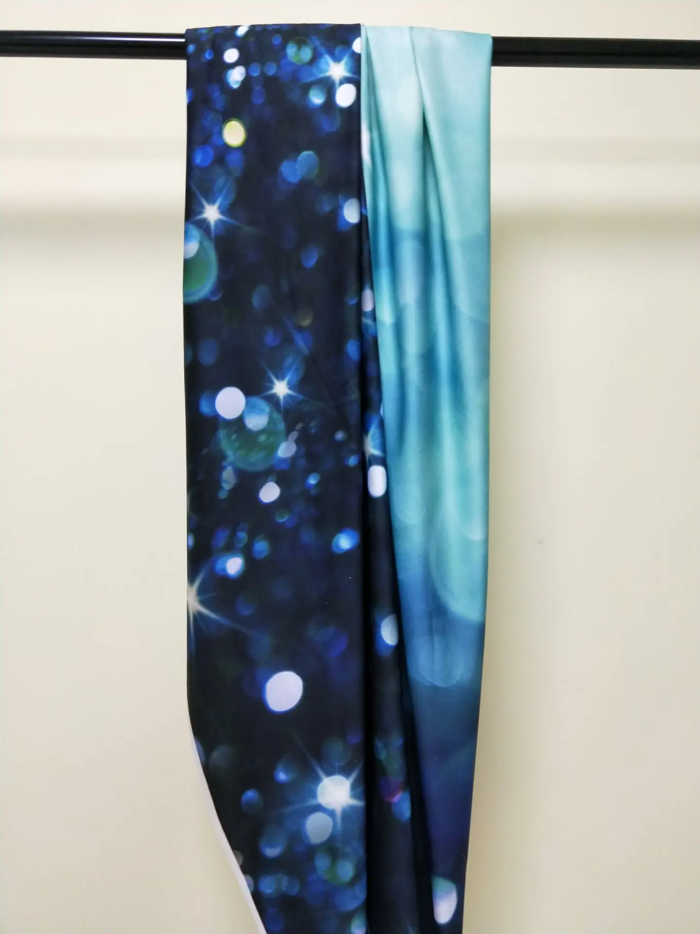 

HUAYI 5x10ft Cotton Polyester Blue Bokeh Photography Backdrop Washable Photo Studios Baby Props Background KP-373