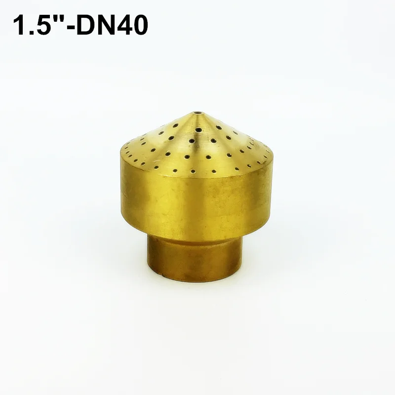 DN40 1/" DN15 3/4" DN20 латунь фейерверк насос фонтана жидкость для пульверизатора головка Пруд бассейн фонтан - Цвет: DN40