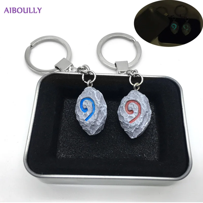 Классический брелок WOW Hearthstone с металлической коробкой светящаяся подвеска World Of