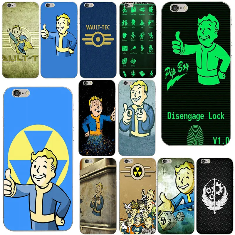 Fallout Vegas Pip Phonecases волт бой мягкие силиконовые чехлы из ТПУ для мобильных телефонов