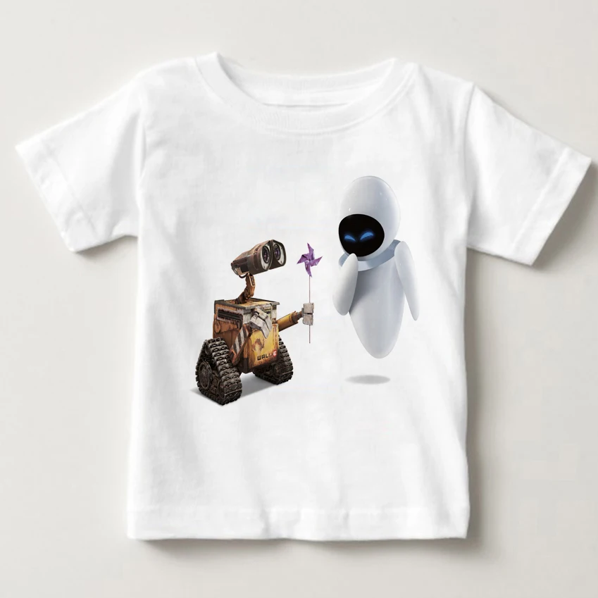 

funny t shirt baby boy novelty tshirt Wall E Eyes T-Shirt children shirt summer boys and girls Short sleeve Tshirt WALL E Tshirt