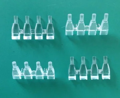 10шт 5-рядные столбцы световодов с наружным диаметром 3мм, светодиодные патч-светильники с правым углом ярких столбов включены.