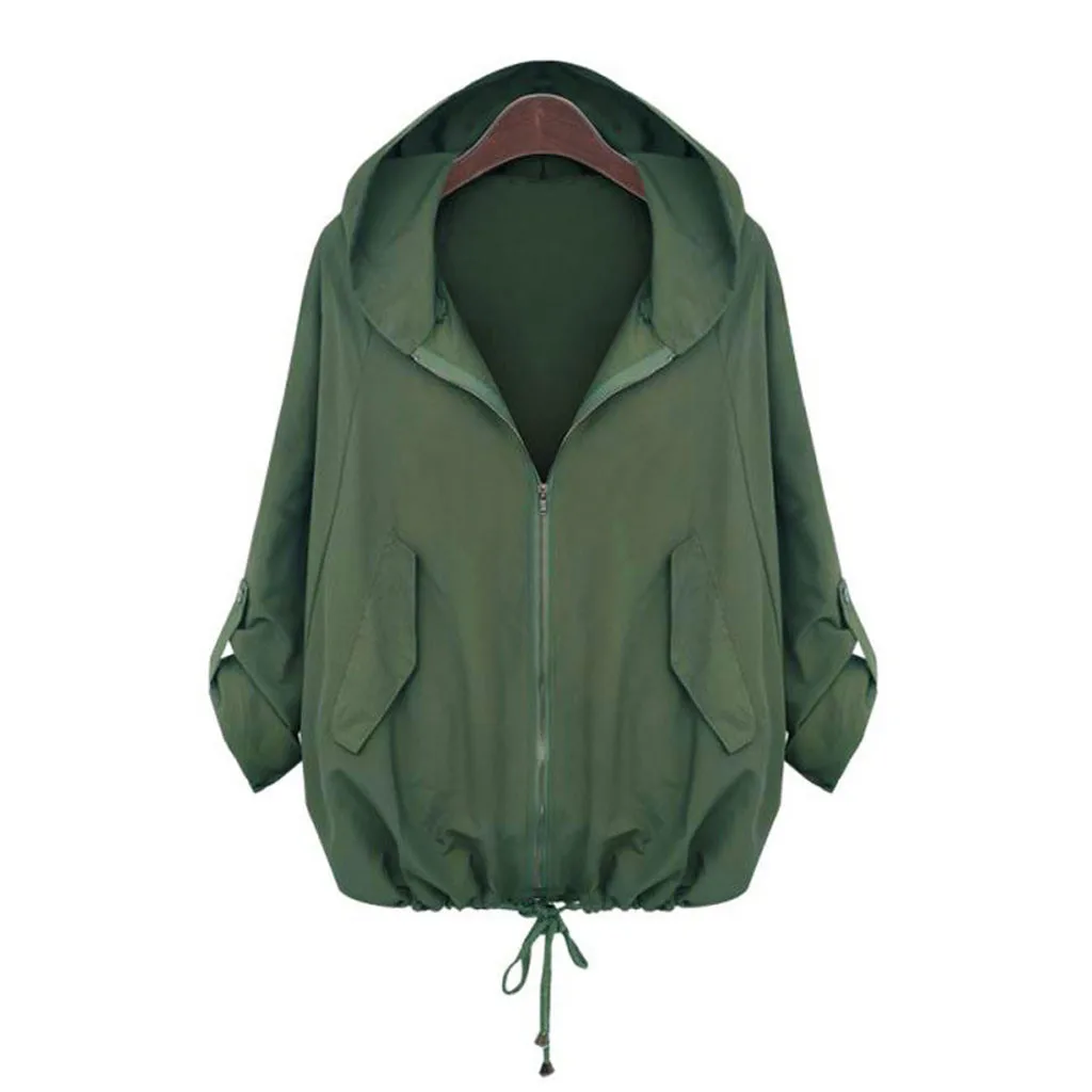 Женская толстовка на молнии с капюшоном и карманом куртка пальто ветровка плюс