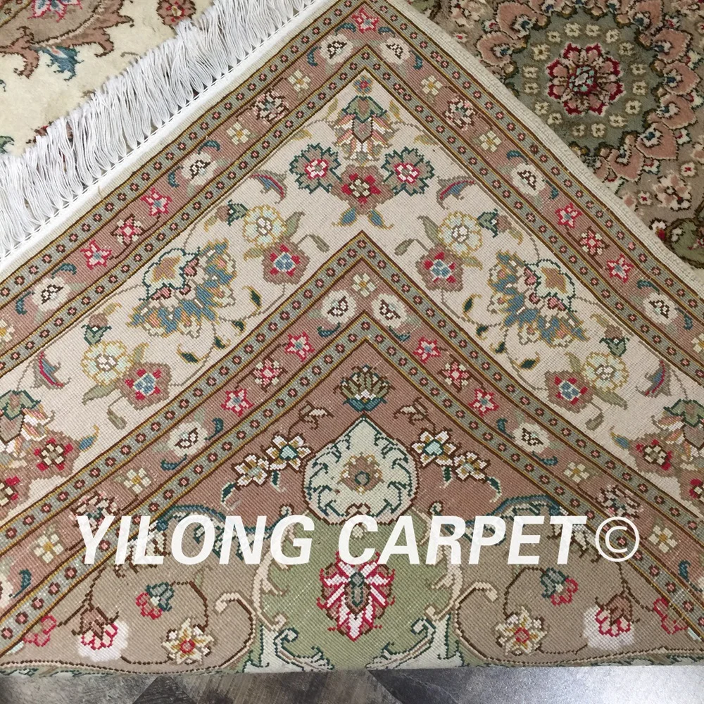Yilong 4 'x 6' персидский шерстяной шелковый ковер ручной работы классический