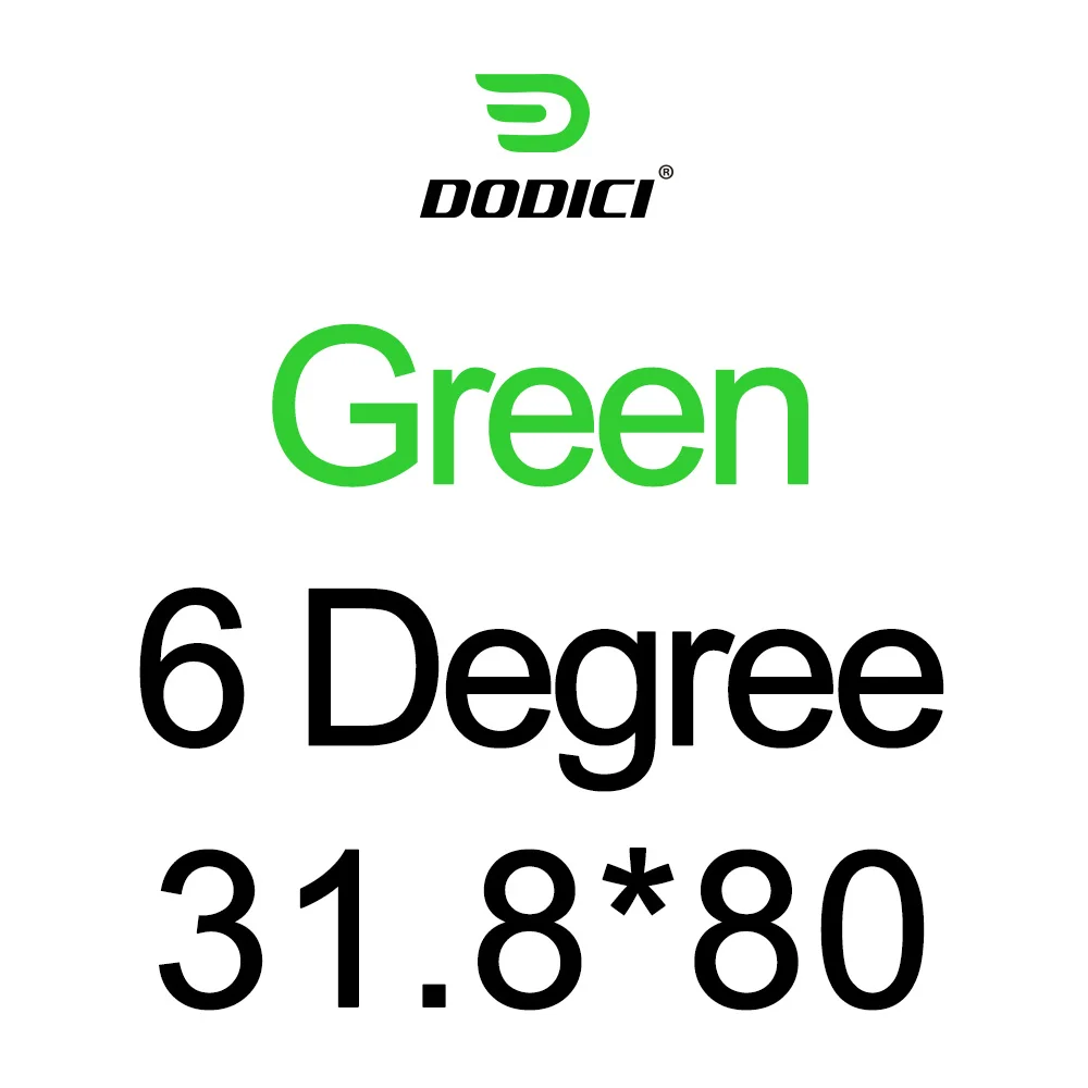 Green 80mm DODICI велосипедный руль из углепластика волокна стержня стержень для дорожного велосипеда MTB углеродный стол 6 градусов жемчуг Краски блеск для губ 31,8*80/90/100/110/120/130 мм - Цвет: Green 80mm