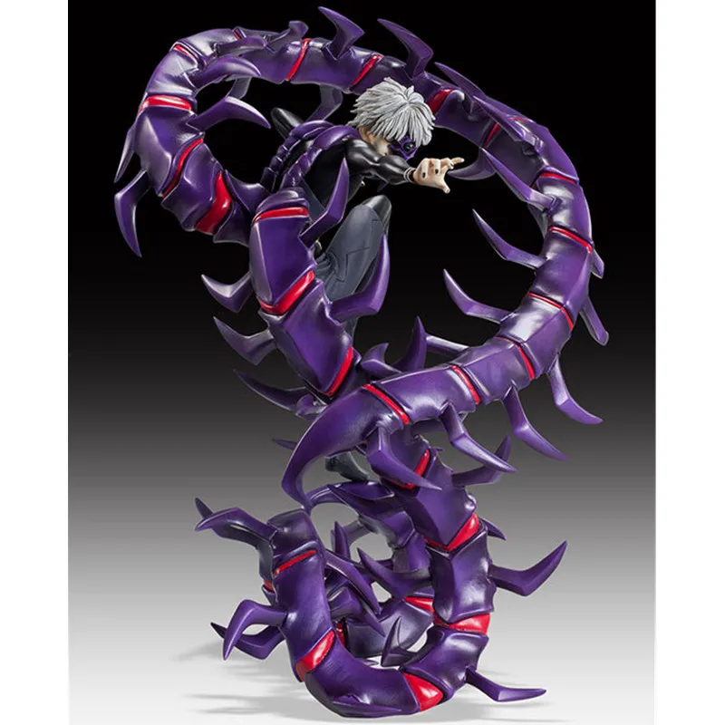 日本のアニメアクションフィギュア 28cm 金木研 白髪 ムカデの目覚め