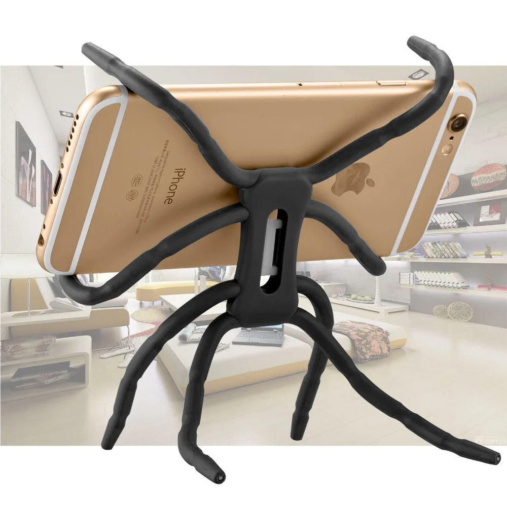 XMXCZKJ Universal Spider Flexible Grip Holder Stand Mount For Huawei Xiaomi Samsung Car Phone Adjustable Bracket | Мобильные