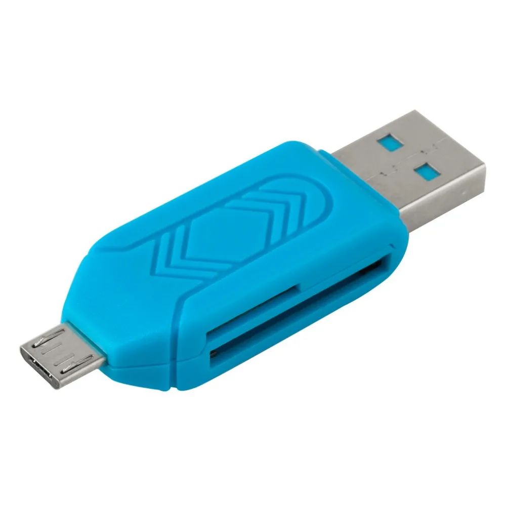 1 шт. Универсальный card reader Мобильный телефон PC card reader Micro USB OTG картридер OTG TF флэш-памяти Новые