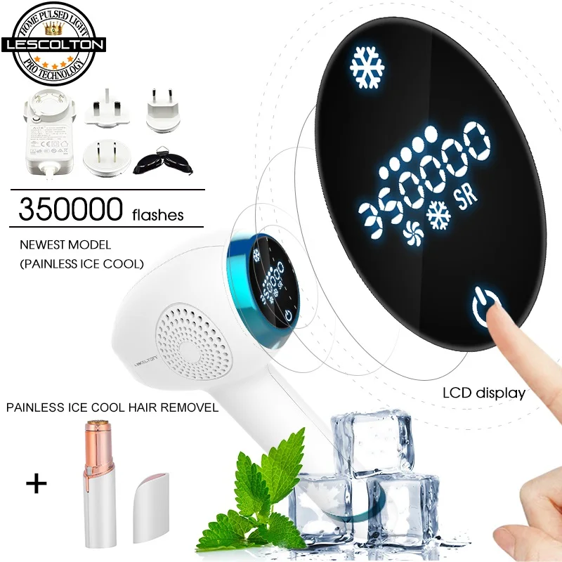 Новейшее устройство Lescolton 4 в 1 ICECOOL IPL лазерное удаление волос перманентное