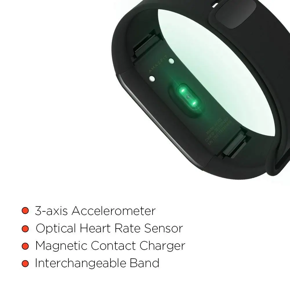 Умный Браслет Huami Amazfit Cor с английской версией 5ATM, водонепроницаемый, 2.5D, цветной, ips экран, трекер сердечного ритма BT для Android и IOS