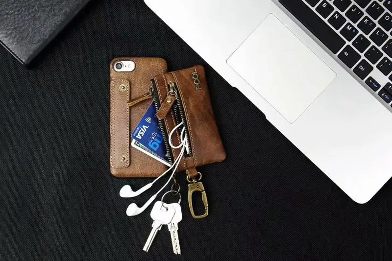 Чехол для Iphone 7 8 Plus, подвесной чехол на талию, чехол для Apple Funda Etui, роскошный кожаный кошелек, чехол для телефона, чехол, чехол, сумки