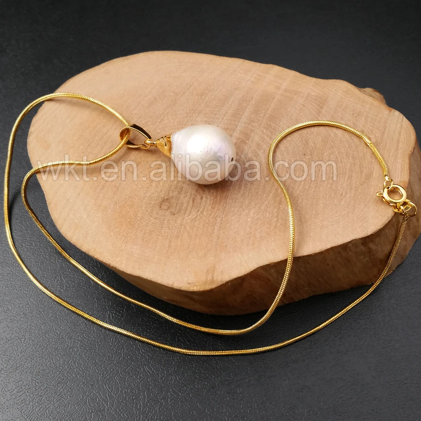 Оптовая продажа подвеска из натурального пресноводного жемчуга ожерелье