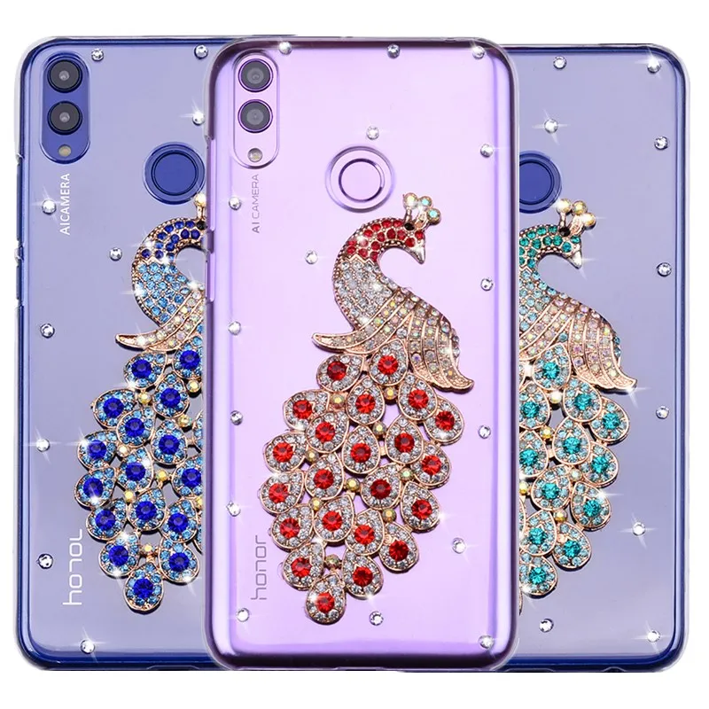 Чехол со стразами для Huawei Honor 8S, 8A, 7S, 8X, 8C, P Smart Z Plus 2019, Nova 5T, 3, 3i, Honor 8, 9, 10I, 20, 10 Lite, P20 Lite Pro, чехол