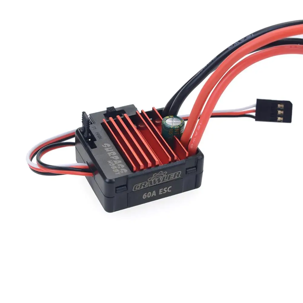 SURPASSHOBBY 60A щеточный ESC для радиоуправляемого двигателя с 5 разъемами 540 двигатель