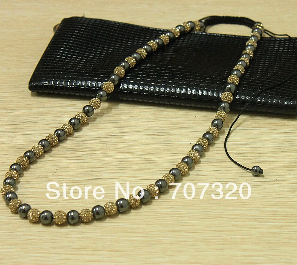 Скидка 45% Shamballa мужское длинное или женское ожерелье для глиняных хрустальных