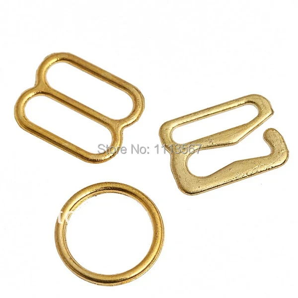 женское белье 200set/lot позолоченный аппаратных швейная клипы застеёка крючки