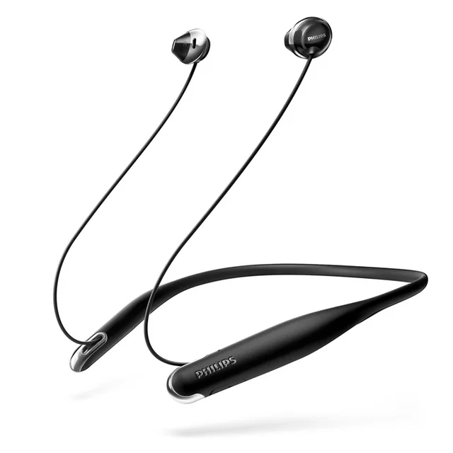 Black Philips SHB4205 Беспроводной наушники/Bluetooth наушники/наушники-воротник литий-полимерная для Xiaomi S8 хуавэй - Цвет: Black