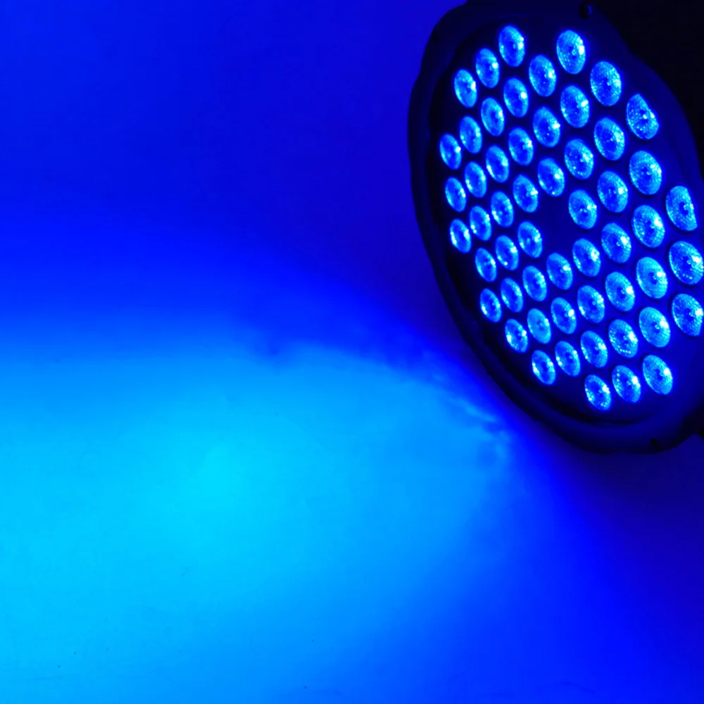 Плоская светодиодная Par Светильник 54X3W RGB 3In1 Dmx512 Управление с 7 Каналы DMX мыть