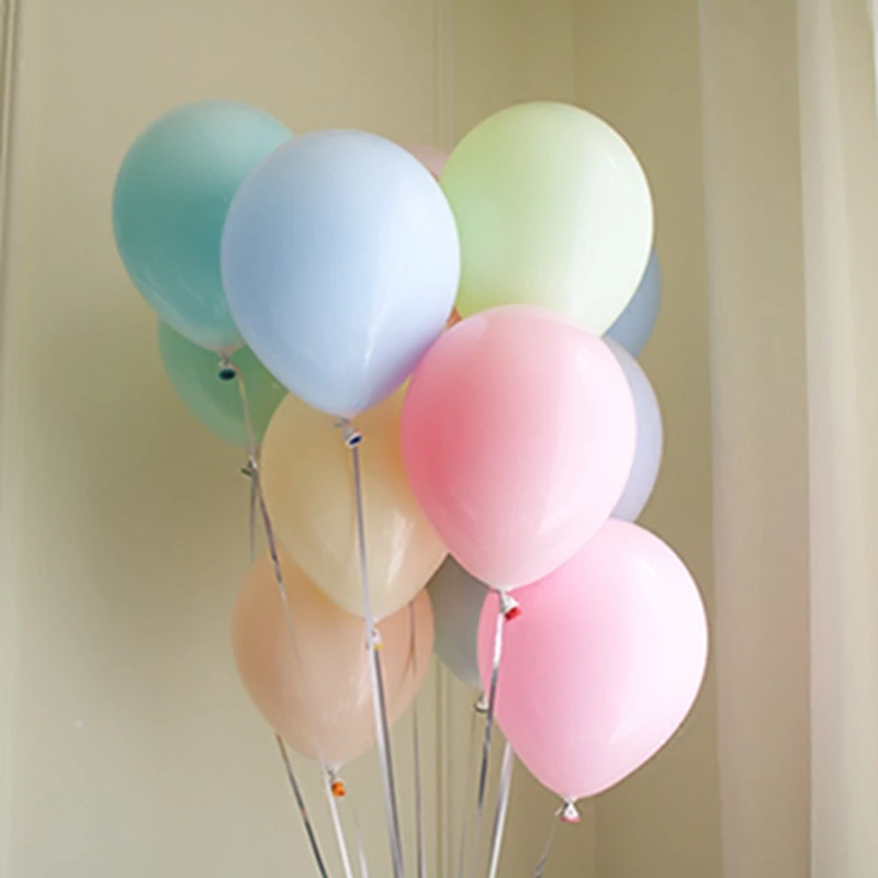 10 шт. утолщение дюймов macarons ярких цветов шары Свадебные Дети День рождения
