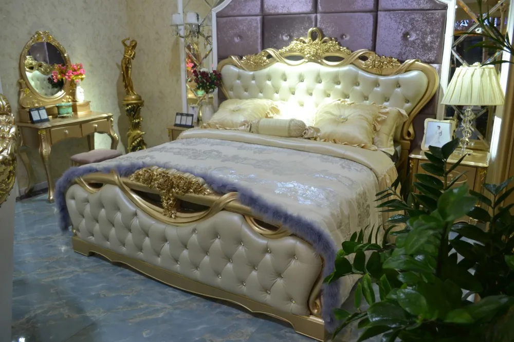 Роскошный комплект мебели для спальни в европейском стиле 0409 312|bedroom furniture sets|furniture