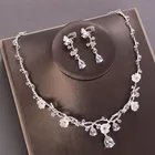 Колье-чокер, с кристаллами, для невесты, набор украшений для женщин хh