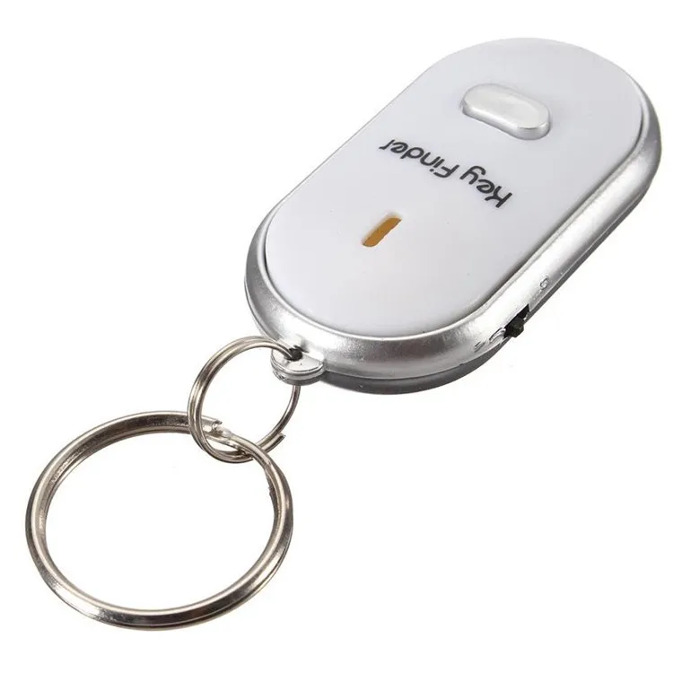 

300 шт. Белый светодиодный Key Finder брелок, позволяющий быстро и без труда найти потерянные ключи брелок свисток звук Управление доступными слу...