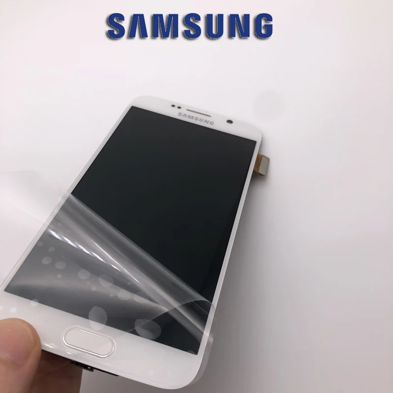 Не сжигающий тени 5,1 ''Супер Amoled lcd s дисплей для samsung Galaxy S6 G920i G920P G920f G920V G920A G920 lcd рамка сенсорный экран