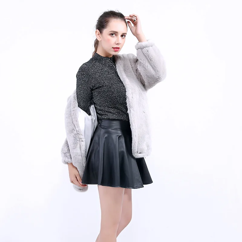 2018 пальто из искусственного меха с длинным рукавом утепленные зимние куртки