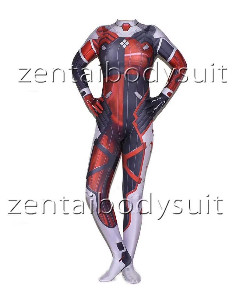 Костюм для косплея Zentai с 3D-принтом из аниме любимый в франксе 02 ноль два