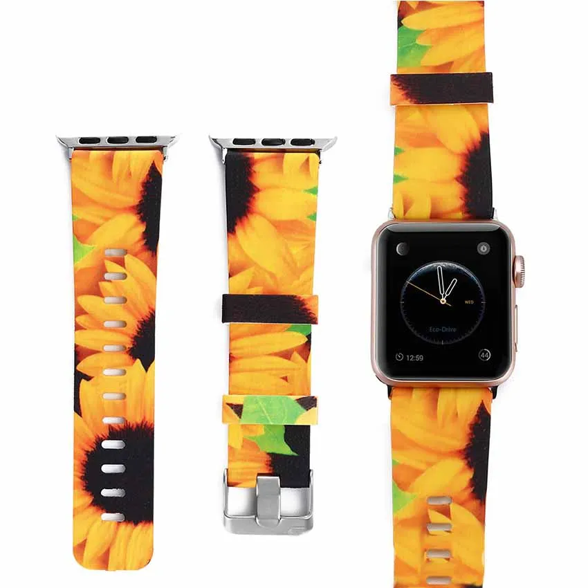 Мягкий силиконовый ремешок для наручных часов Apple Watch серии 1/2/3/4 iWatch 38 мм 42 40 44