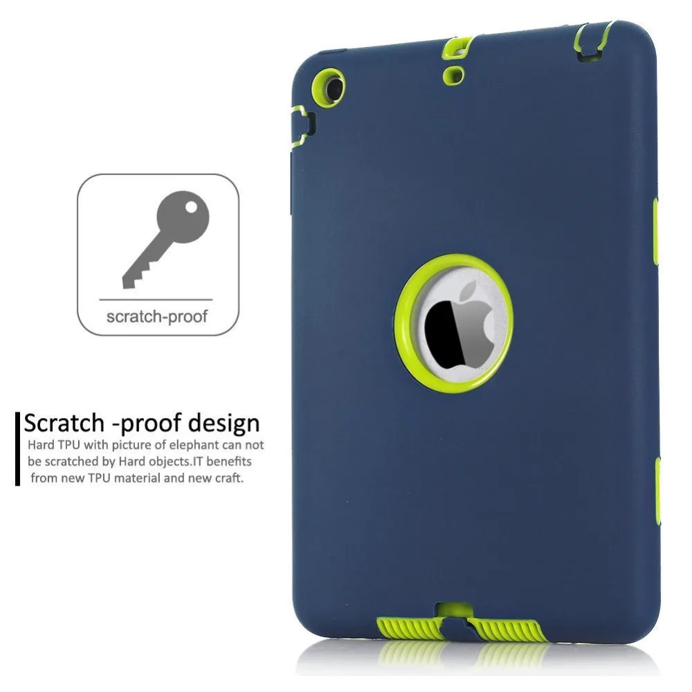 Для iPad mini 1/2/3 Retina детская безопасная Броня ударопрочный Прочный силиконовый