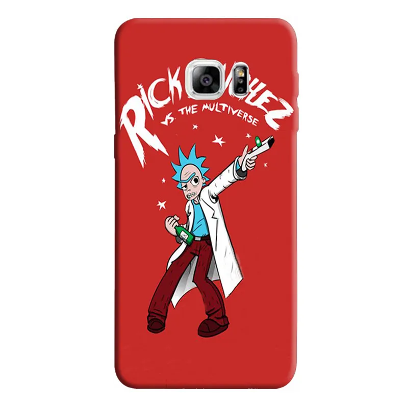 Rick and Morty Модный черный мягкий Уретановый Термопластик (tpu) силиконовый чехол для