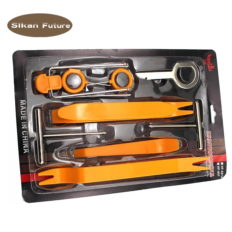 

SiKan.Plastic Car Door Radio Panel Decoration Short Sound Audio Delete Installation Toolkit Audio Disassembly Tool Parts
