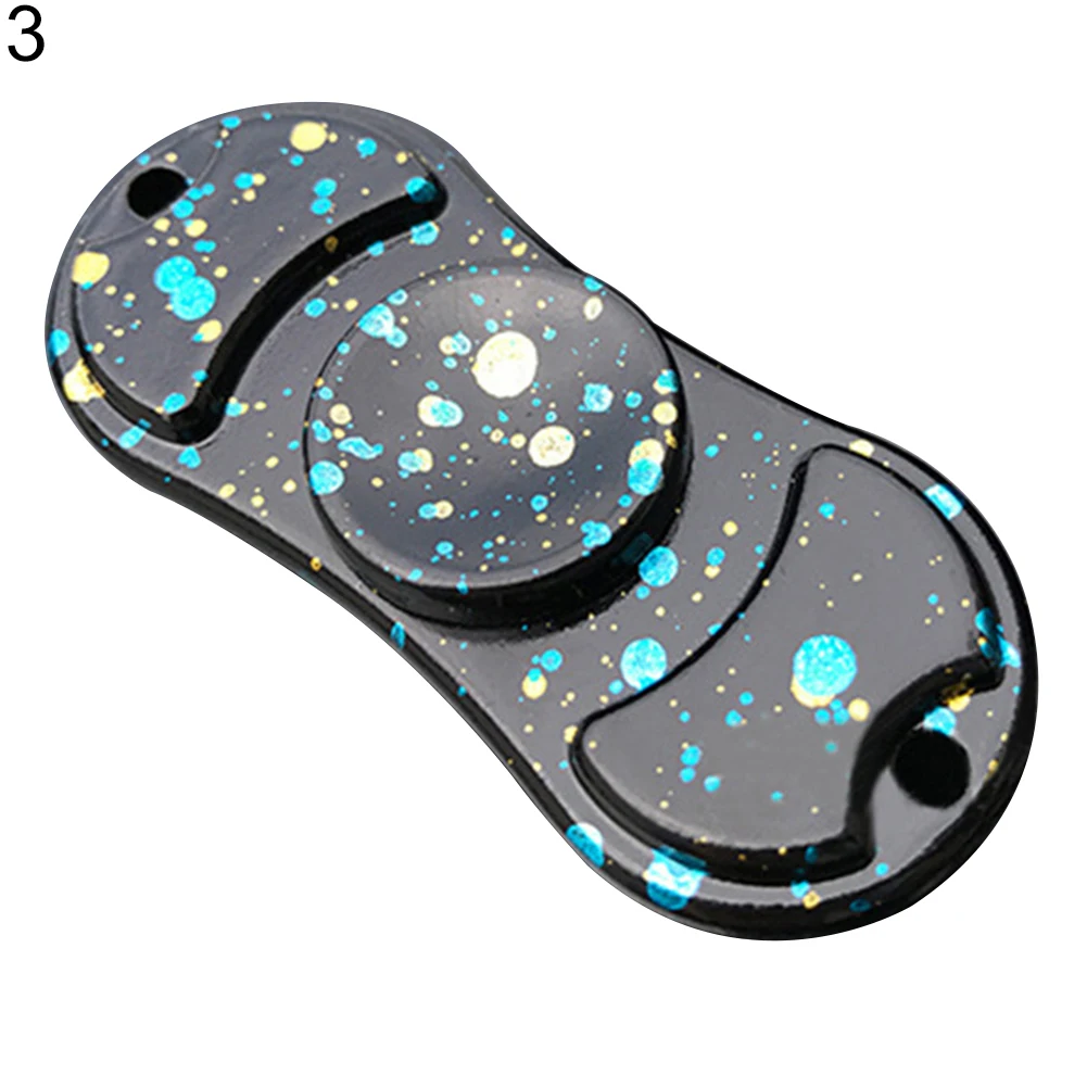 Камуфляж звездное небо сплава ручной Spinner карман Непоседа руку игрушка EDC пальцев