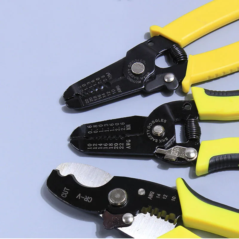 

Hand tool Crimping Pliers 9Types Of Jaws Suitable For Insulation And Insulation And Spring Plug Terminals crimping tool 3Pcs/Set