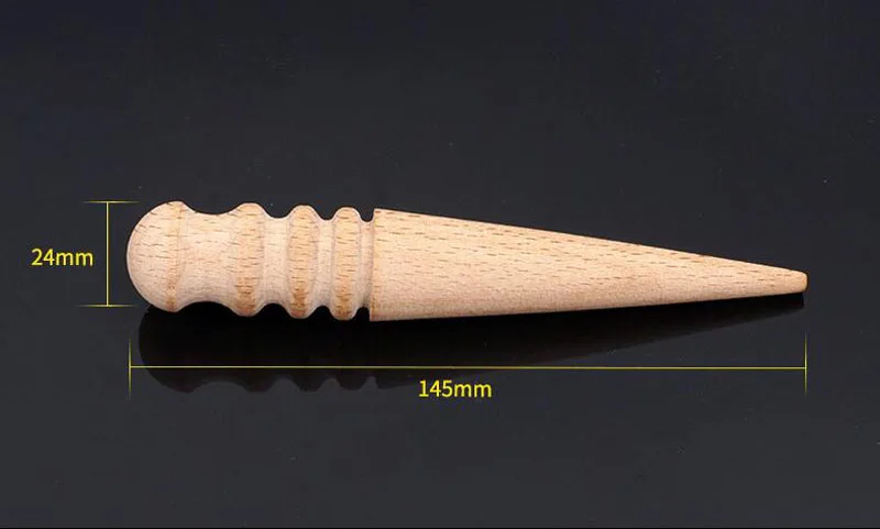 beech round bar Деревообрабатывающая кожа, кожевенное ремесло, твердая древесина, круглый полированный край, для полированной кромки, кожаное ремесло, рабочий инструмент - Цвет: beech round bar