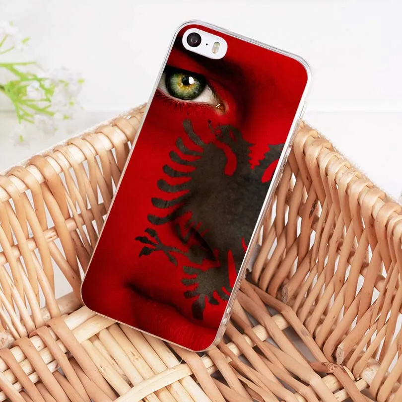Мягкий чехол для телефона MaiYaCa из ТПУ с флагом Албании iPhone 8 7 6 6S Plus X XS MAX XR 5 5S SE 11pro max