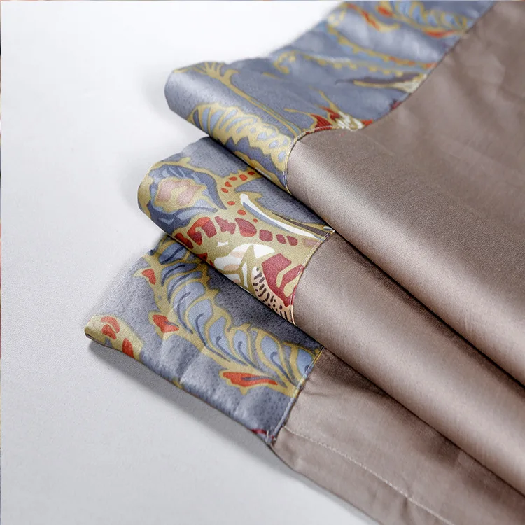 

New 2017 American 100% Cotton Satin Bedding Set Family Flower Duvet Cover Set 4 Bedclothes Queen King Bed High Quality